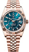 Rolex Sky-Dweller 42mm Blue-Green Dial Fluted Bezel Jubilee Bracelet - 336935 | 2024 Model