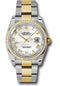 Rolex Steel and Yellow Gold Rolesor Datejust 36 Watch - 52 Diamond Bezel - Mother-Of-Pearl Roman Dial - Oyster Bracelet - 116243 mro