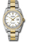 Rolex Steel and Yellow Gold Rolesor Datejust 36 Watch - 52 Diamond Bezel - White Index Dial - Oyster Bracelet - 116243 wio