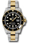 Rolex Steel and Gold Rolesor Submariner Date Watch - Black Dial - 116613 bk