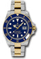 Rolex Steel and Gold Rolesor Submariner Date Watch - Blue Dial - 116613 blu