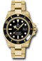 Rolex Yellow Gold Submariner Date Watch - Black Dial - 116618 bk