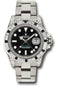 Rolex White Gold GMT-Master II 40 Watch - Diamond And Black Sapphire Bezel - Black Dial - Oyster Bracelet - 116759SANR