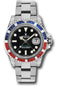 Rolex White Gold GMT-Master II 40 Watch - Sapphire Ruby Diamond Bezel - Black Dial - Oyster Bracelet - 116759SARU