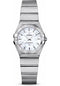 Omega Ladies Constellation Quartz Watch - 24 mm Brushed Steel Case - Mother-Of-Pearl Dial - 123.10.24.60.05.001