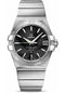 Omega Gents Constellation Chronometer Watch - 38 mm Brushed Steel Case - Black Dial - 123.10.38.21.01.001