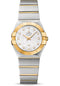 Omega Constellation Quartz 27 mm Watch - 27.0 mm Steel And Yellow Gold Case - Mother-Of-Pearl Diamond Dial - Steel Bracelet - 123.20.27.60.55.005