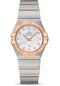 Omega Constellation Quartz Watch - 27 mm Steel Case - 18K Red Gold Bezel - Mother-Of-Pearl Diamond Dial - 123.20.27.60.55.007