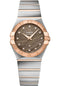 Omega Constellation Quartz - 27 mm Steel And Red Gold Case - Brown Dial - 123.20.27.60.63.003
