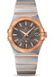 Omega Constellation Co-Axial Watch - 35 mm Steel Case - 18K Red Gold Bezel - Grey Dial - 123.20.35.20.06.002
