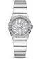 Omega Ladies Constellation Luxury Edition Watch - 24 mm White Gold Case - Snow-Set Diamond Bezel - Mother-Of-Pearl Diamond Dial - 123.55.24.60.55.014