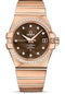 Omega Constellation Co-Axial Watch - 35 mm Red Gold Case - Diamond-Set Red Gold Bezel - Brown Diamond Dial - 123.55.35.20.63.001