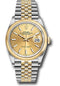 Rolex Steel and Yellow Gold Rolesor Datejust 36 Watch - Domed Bezel - Champagne Index Dial - Jubilee Bracelet - 126203 chij