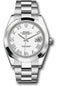 Rolex Steel Datejust 41 Watch - Smooth Bezel - White Roman Dial - Oyster Bracelet - 126300 wro