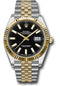 Rolex Steel and Yellow Gold Rolesor Datejust 41 Watch - Fluted Bezel - Black Index Dial - Jubilee Bracelet - 126333 bkij