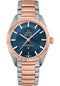 Omega Constellation Globemaster Co-Axial Master Chronometer Watch - 39 mm Steel And Sedna Gold Case - Sedna Gold Fluted Bezel - Blue Dial - 130.20.39.21.03.001