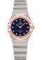 Omega Constellation Quartz - 25 mm Steel And Sedna Gold Case - Blue Glass Diamond Dial - 131.20.25.60.53.002