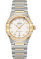 Omega Constellation Manhattan Co-Axial Master Chronometer Watch - 29 mm Steel And Yellow Gold Case - Diamond-Paved Bezel - Crystal White Slivery Diamond Dial - 131.25.29.20.52.002