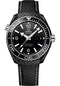 Omega Seamaster Planet Ocean 600M Co-Axial Master Chronometer Watch - 39.5 mm Black Ceramic Case - Unidirectional Bezel - Black Ceramic Dial - Quilted Black Rubber Strap - 215.92.40.20.01.001