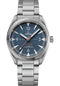 Omega Seamaster Railmaster Omega Co-Axial Master Chronometer Watch - 40 mm Steel Case - Vertically Brushed Blue Jeans Dial - 220.10.40.20.03.001
