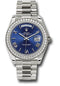 Rolex White Gold Day-Date 40 Watch - Bezel - Blue Bevelled Roman Dial - President Bracelet - 228349RBR blrp