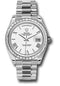 Rolex 950 Platinum Day-Date 40 Watch - Bezel - White Bevelled Roman Dial - President Bracelet - 228396TBR wrp