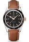 Omega Seamaster 300 Omega Master Co-Axial Watch - 41 mm Steel Case - Sedna Gold Unidirectional Bezel - Black Dial - Brown Leather Strap - 233.22.41.21.01.002