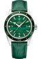 Omega Seamaster 300 Omega Co-Axial Master Chronometer - 41 mm Platinum Case - Deep Green Dial - Green Leather Strap - 234.93.41.21.99.001