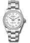 Rolex Steel and White Gold Datejust 31 Watch - Diamond Bezel - White Roman Dial - Oyster Bracelet - 278384RBR wro