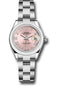 Rolex Steel Lady-Datejust 28 Watch - Domed Bezel - Pink Roman Dial - Oyster Bracelet - 279160 pro