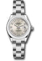 Rolex Steel Lady-Datejust 28 Watch - Domed Bezel - Silver Roman Dial - Oyster Bracelet - 279160 sro