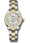 Rolex Steel and Yellow Gold Rolesor Lady-Datejust 28 Watch - Domed Bezel - White Mother-Of-Pearl Diamond Dial - Oyster Bracelet - 279163 mdo
