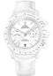 Omega Speedmaster Moonwatch Co-Axial Chronograph White Side of the Moon Watch - 44.25 mm White Ceramic Case - Moonwatch Style Dial - White Leather Strap - 311.93.44.51.04.002