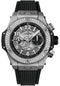 Hublot Big Bang Unico Titanium Diamonds Watch - 44 mm - Black Skeleton Dial - Black Rubber Strap-421.NX.1170.RX.1104