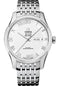 Omega De Ville Hour Vision Co-Axial Master Chronometer Annual Calendar Watch - 41 mm Steel Case - Two-Zone -Silver Dial - 433.10.41.22.02.001