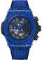 Hublot Big Bang Unico Blue Magic Watch - 42 mm - Blue And Black Skeleton Dial - Black and Blue Rubber Strap-441.ES.5119.RX
