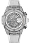 Hublot Big Bang Unico Titanium White Pave 42mm Watch - 42 mm - White Skeleton Dial-441.NE.2010.RW.1704