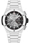 Hublot Big Bang Integral White Ceramic Watch - 42 mm - Grey Skeleton Dial-451.HX.1123.HX