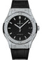 Hublot Classic Fusion Titanium Pave Watch - 45 mm - Black Dial-511.NX.1171.LR.1704