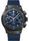 Hublot Classic Fusion Ceramic Blue Chronograph Watch - 45 mm - Blue Dial - Blue Lined Rubber Strap-521.CM.7170.RX