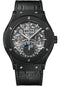Hublot Classic Fusion Aerofusion Moonphase Black Magic Watch - 42 mm - Sapphire Dial - Black Rubber and Leather Strap-547.CX.0170.LR