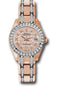 Rolex Everose Gold Lady-Datejust Pearlmaster 29 Watch - 34 Diamond Bezel - Mother-Of-Pearl And Pink Gold Lotus Flower Motif Roman Dial - 80285.74945 mfldr