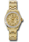Rolex Yellow Gold Lady-Datejust Pearlmaster 29 Watch - 32 Diamond Bezel - Champagne Jubilee Diamond Dial - 80298 chjd