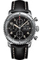 Breitling Aviator 8 Chronograph 43 Watch - Stainless Steel - Black Dial - Black Calfskin Leather Strap - Folding Buckle - A13316101B1X2