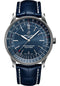 Breitling Navitimer Automatic 41 Watch - Stainless Steel - Blue Dial - Blue Alligator Leather Strap - Folding Buckle - A17326161C1P4