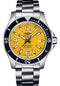 Breitling Superocean Automatic 44 Watch - Stainless Steel - Yellow Dial - Metal Bracelet - A17367021I1A1