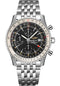 Breitling Navitimer Chronograph GMT 46 Watch - Stainless Steel - Black Dial - Metal Bracelet - A24322121B1A1