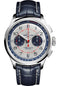 Breitling Premier B01 Chronograph 42 Bentley Mulliner Limited Edition Watch - Stainless Steel - Silver Dial - Blue Alligator Leather Strap - Tang Buckle Limited Edition of 1000 - AB0118A71G1P2
