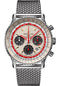 Breitling Navitimer B01 Chronograph 43 TWA Watch - Steel - White Dial - Steel Bracelet - AB01219A1G1A1