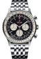 Breitling Navitimer 1 B01 Chronograph 46 Watch - Steel Case - Black Dial - Steel Navitimer Bracelet - AB0127211B1A1